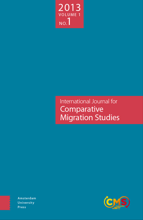 Cover of Comparative Migration Studies, Vol. 1, No. 1 
